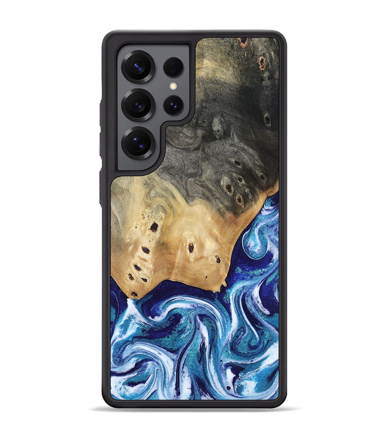 Galaxy S25 Ultra Wood Phone Case - Dayana (Blue, 804005)