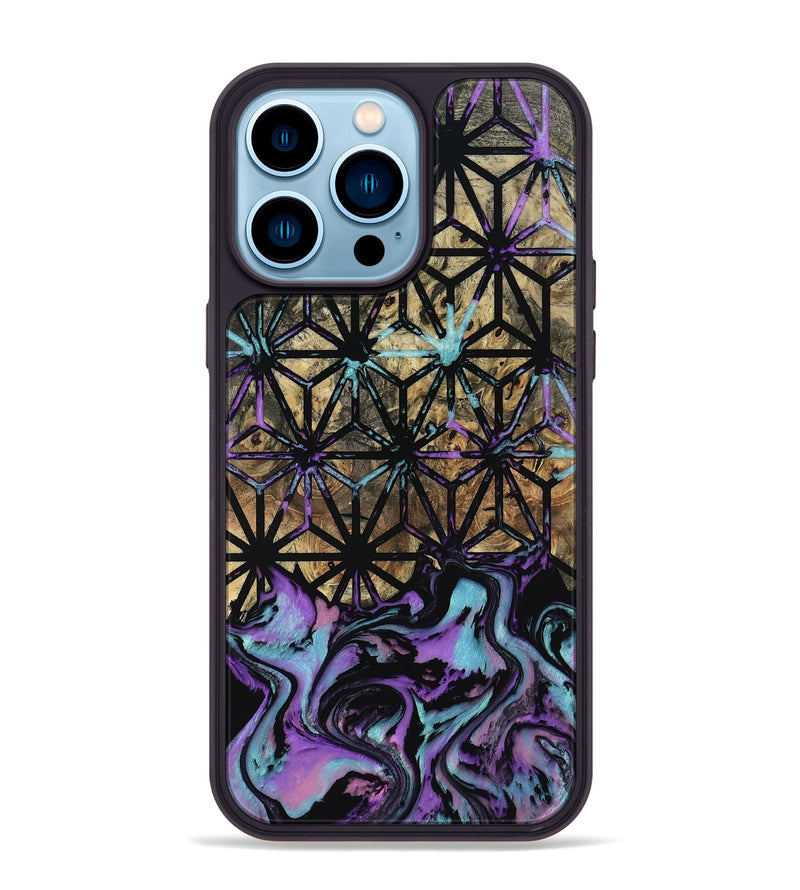 iPhone 14 Pro Max Wood Phone Case - Shameka (Pattern, 804017)
