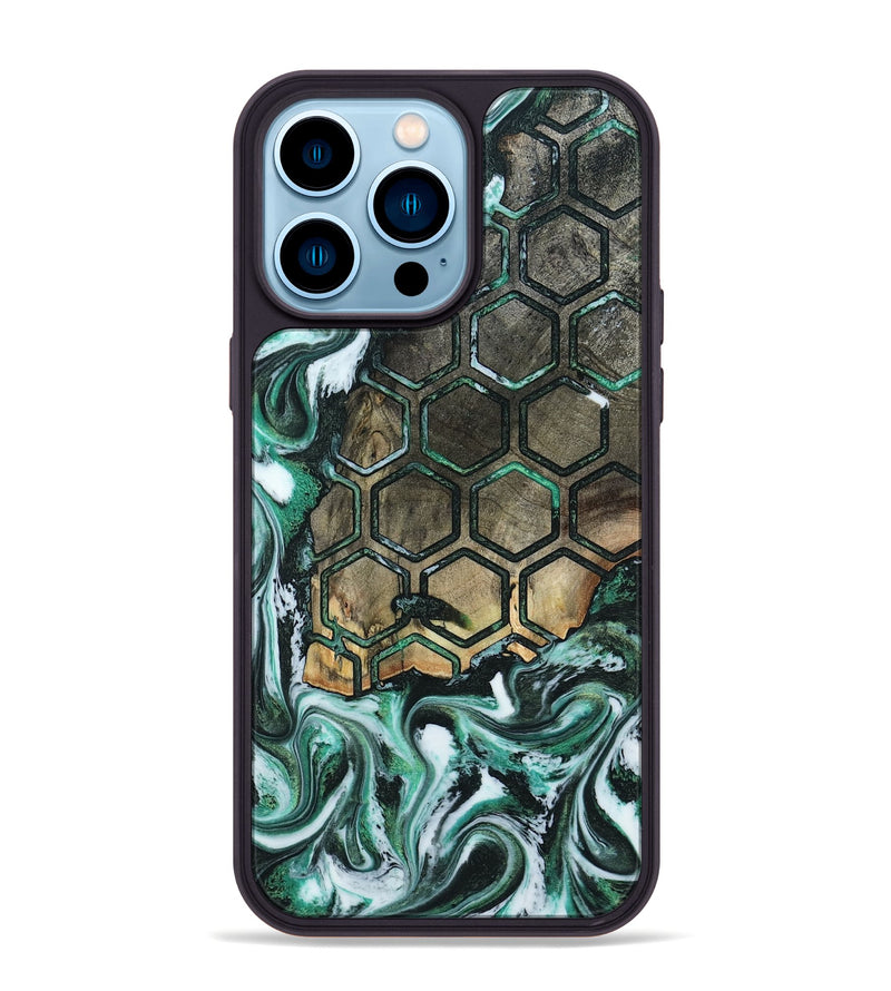 iPhone 14 Pro Max Wood Phone Case - Vanesa (Pattern, 804035)