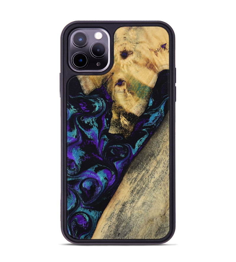 iPhone 11 Pro Max Wood Phone Case - Herman (Purple, 804040)