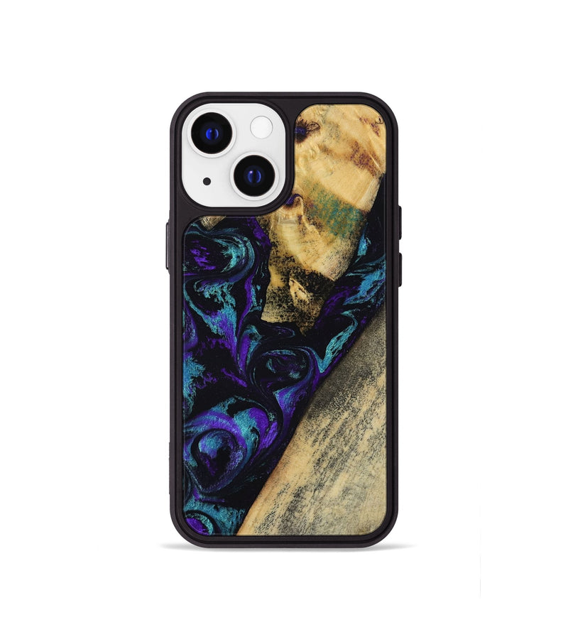 iPhone 13 mini Wood Phone Case - Herman (Purple, 804040)