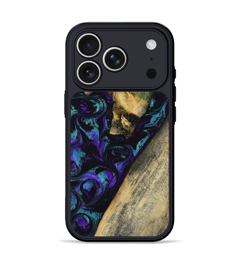 iPhone 17 Pro Wood Phone Case - Herman (Purple, 804040)