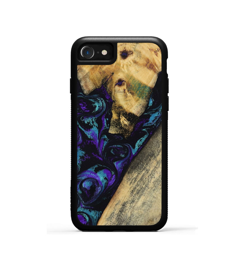 iPhone SE Wood Phone Case - Herman (Purple, 804040)
