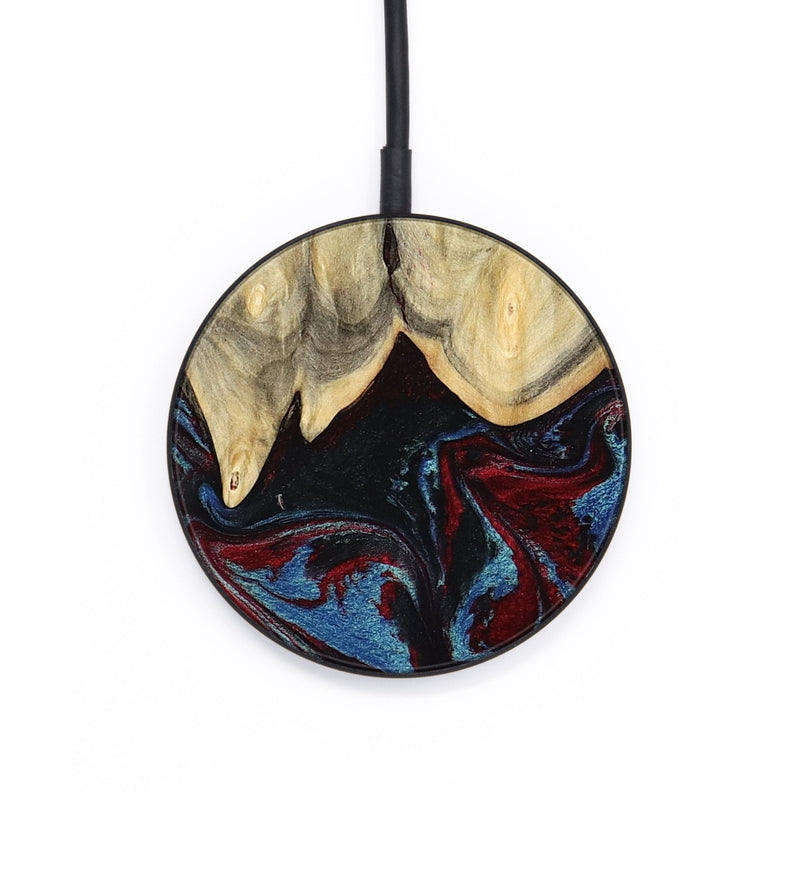 Circle Wood Wireless Charger - Rikki (Red, 804045)