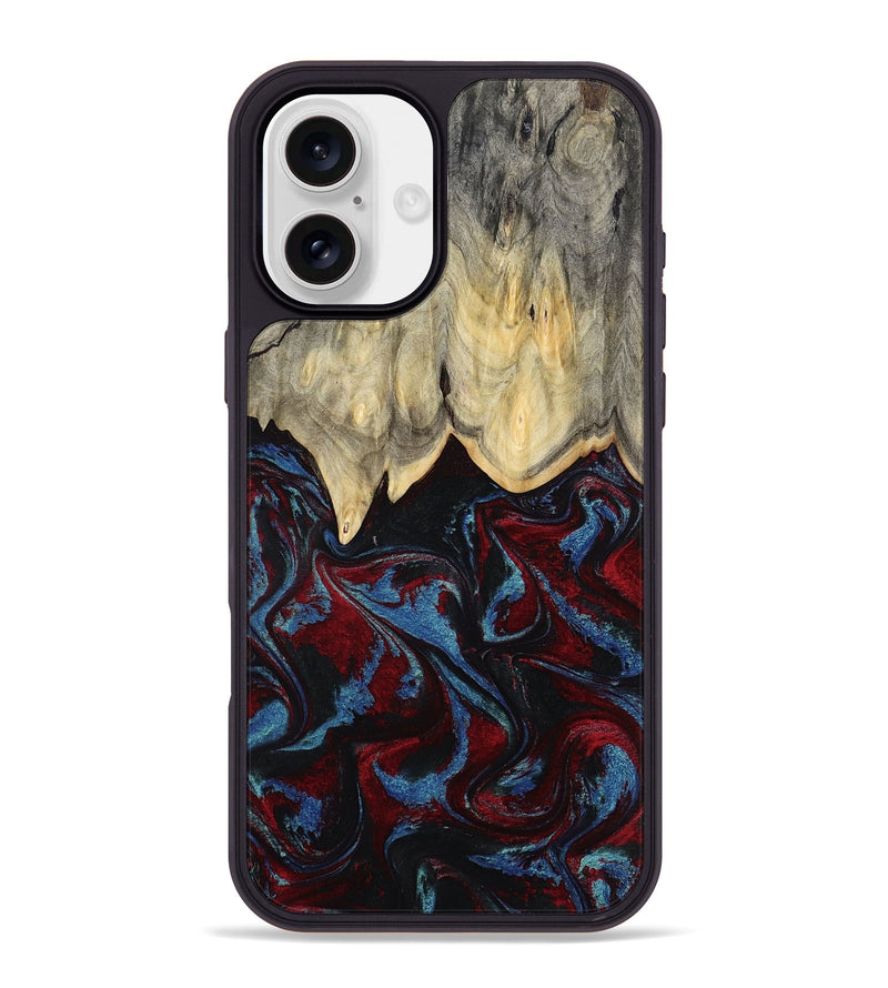 iPhone 16 Plus Wood Phone Case - Rikki (Red, 804045)