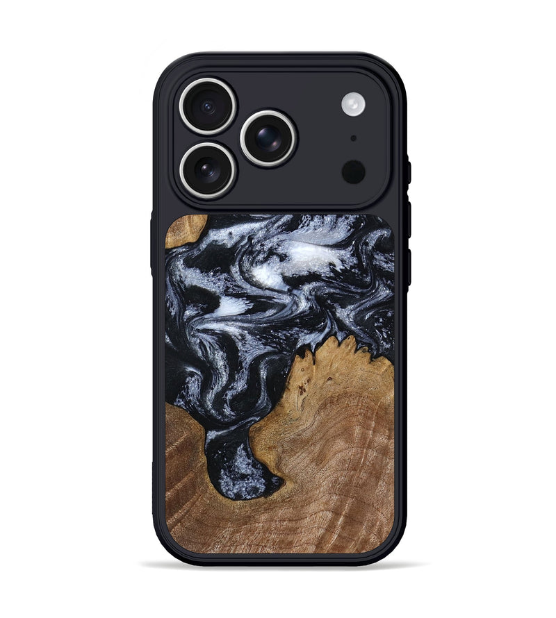 iPhone 17 Pro Wood Phone Case - Lula (Black & White, 804047)