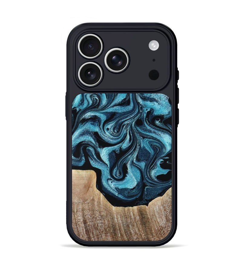 iPhone 17 Pro Wood Phone Case - Rogers (Blue, 804052)