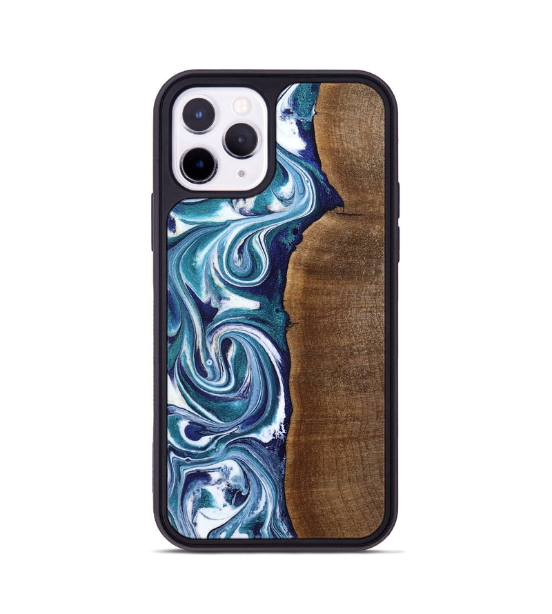 iPhone 11 Pro Wood Phone Case - Eiden (Blue, 804056)