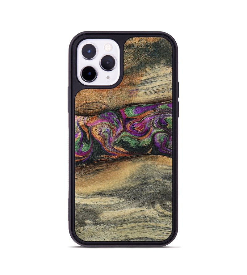 iPhone 11 Pro Wood Phone Case - Eren (Green, 804063)