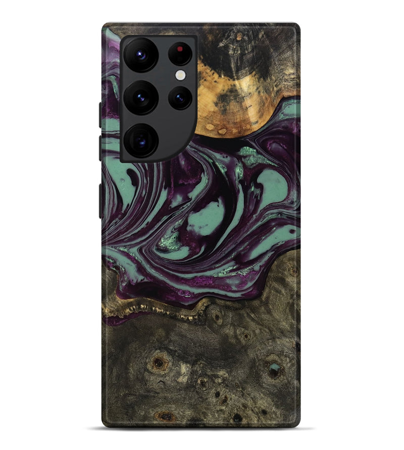 Galaxy S22 Ultra Wood Live Edge Phone Case - Wade (Green, 804108)