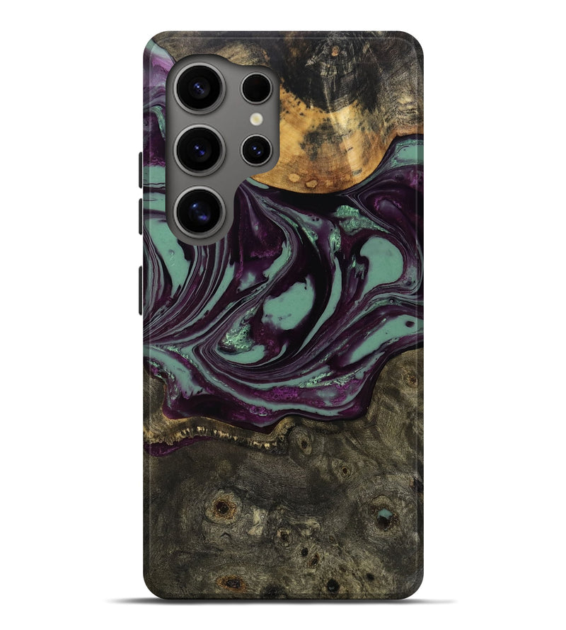 Galaxy S25 Ultra Wood Live Edge Phone Case - Wade (Green, 804108)