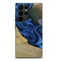 Galaxy S22 Ultra Wood Live Edge Phone Case - Judge (Blue, 804122)