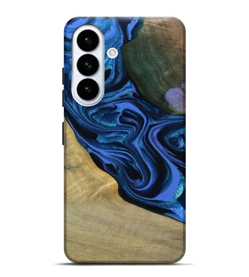 Galaxy S26 Plus Wood Live Edge Phone Case - Judge (Blue, 804122)
