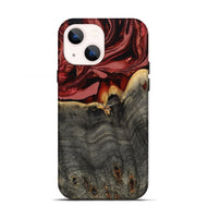 iPhone 13 Wood Live Edge Phone Case - Latosha (Red, 804163)