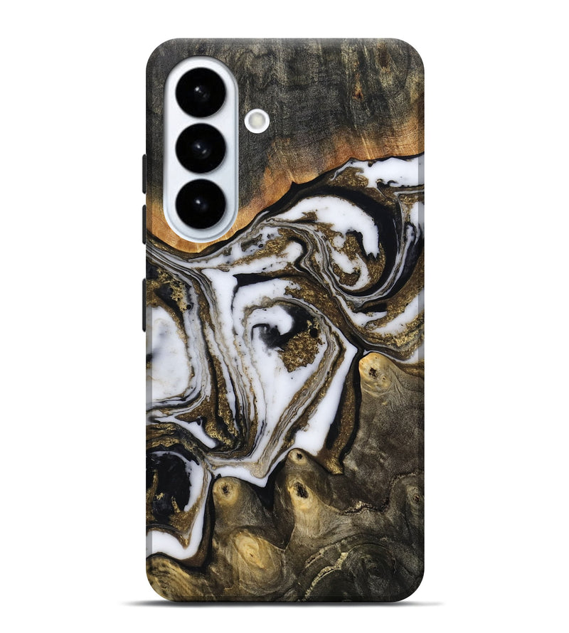 Galaxy S26 Plus Wood Live Edge Phone Case - Son (Black & White, 804170)