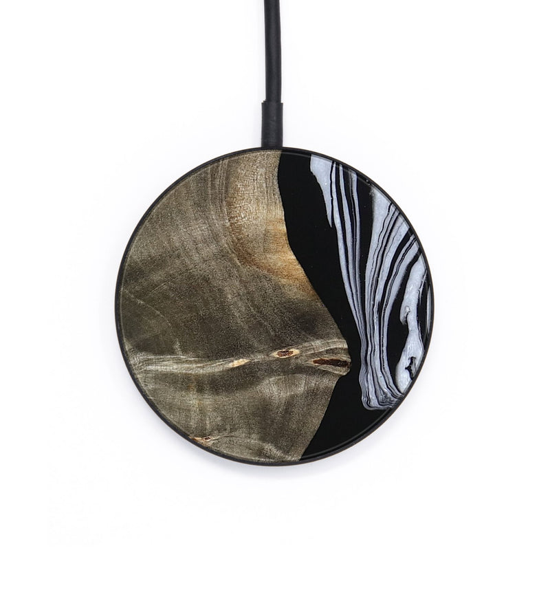 Circle Wood Wireless Charger - Malinda (Black & White, 804208)