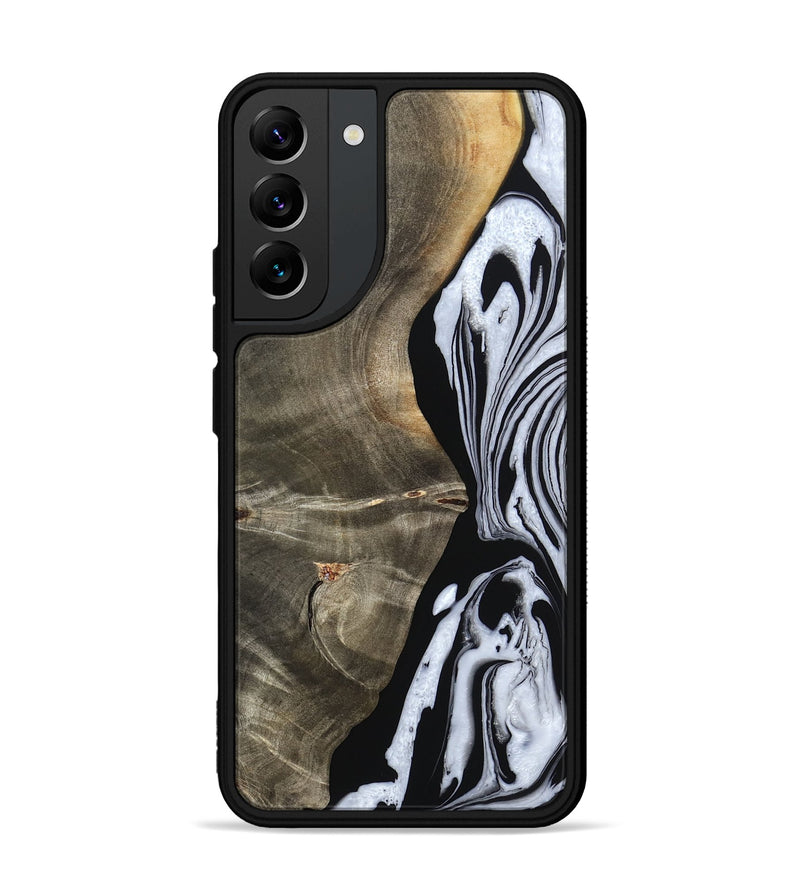 Galaxy S22 Plus Wood Phone Case - Malinda (Black & White, 804208)