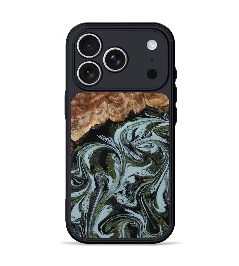 iPhone 17 Pro Wood Phone Case - Regan (Green, 804231)