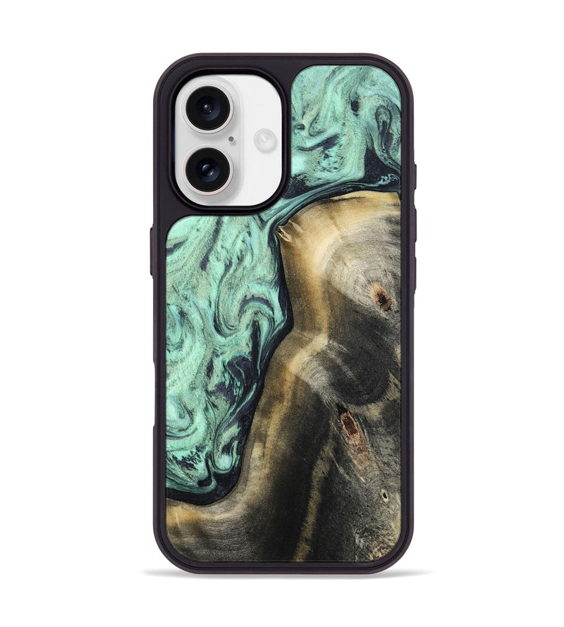 iPhone 17 Wood Phone Case - Dora (Green, 804302)