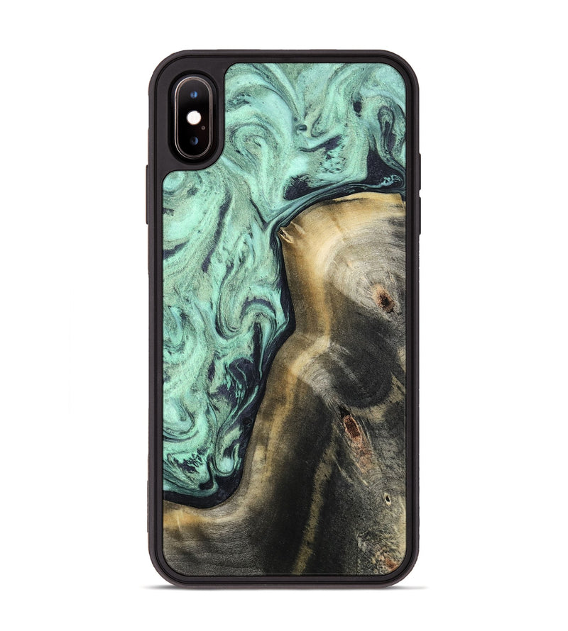 iPhone Xs Max Wood Phone Case - Dora (Green, 804302)