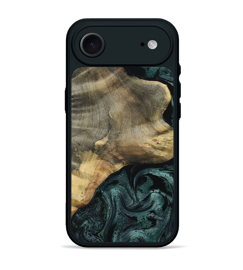 iPhone 17 Air Wood Phone Case - Simeon (Green, 804303)