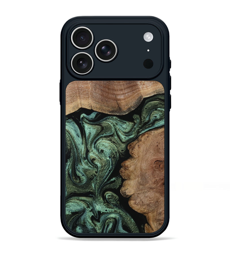 iPhone 17 Pro Max Wood Phone Case - Avis (Green, 804305)