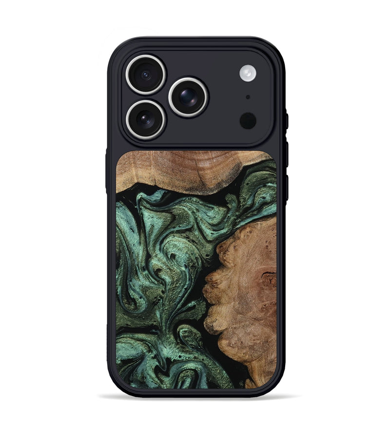 iPhone 17 Pro Wood Phone Case - Avis (Green, 804305)
