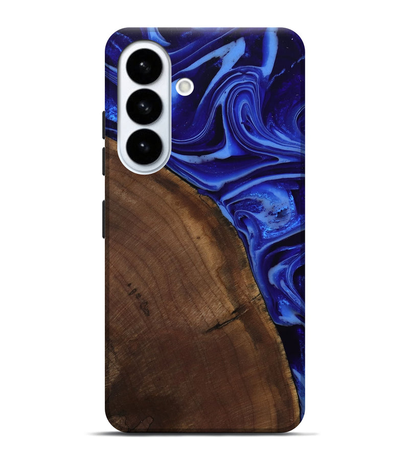 Galaxy S26 Plus Wood Live Edge Phone Case - Paralee (Blue, 804388)