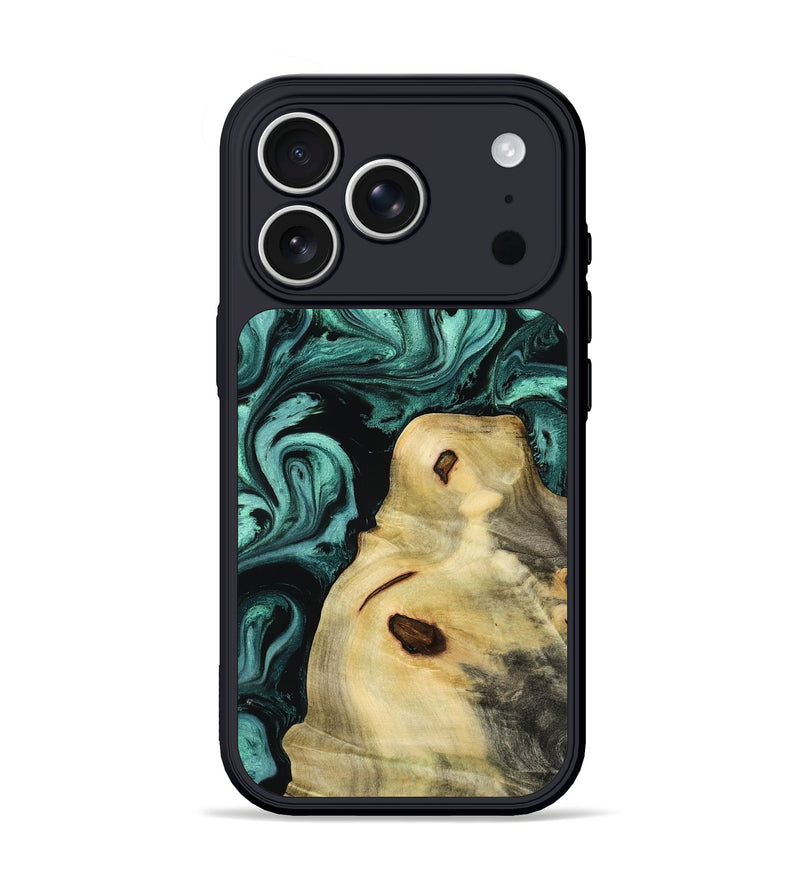 iPhone 17 Pro Wood Phone Case - Zyon (Green, 804469)