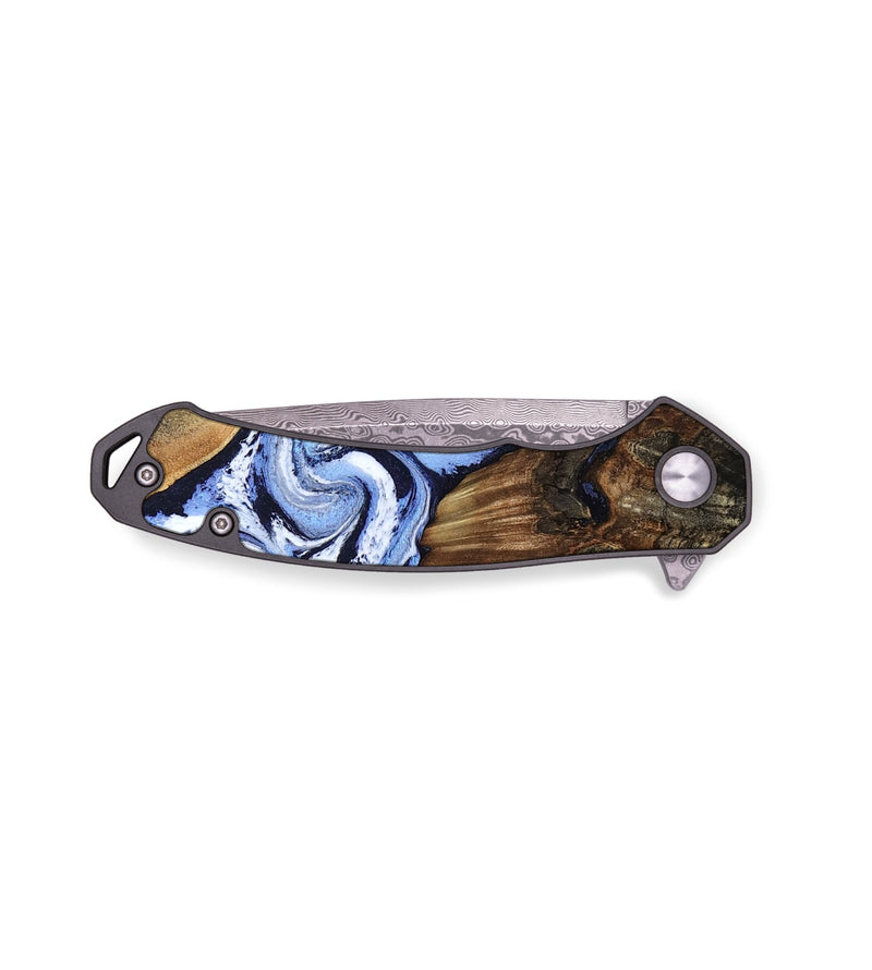 EDC Wood Pocket Knife - Oswald (Blue, 804491)