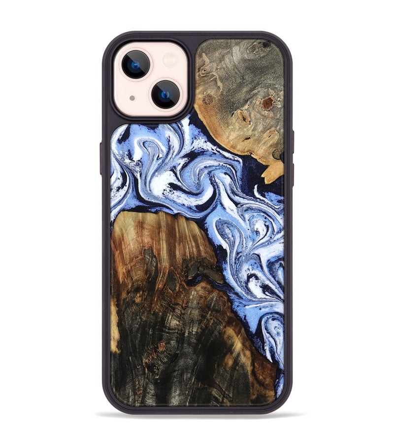 iPhone 14 Plus Wood Phone Case - Oswald (Blue, 804491)