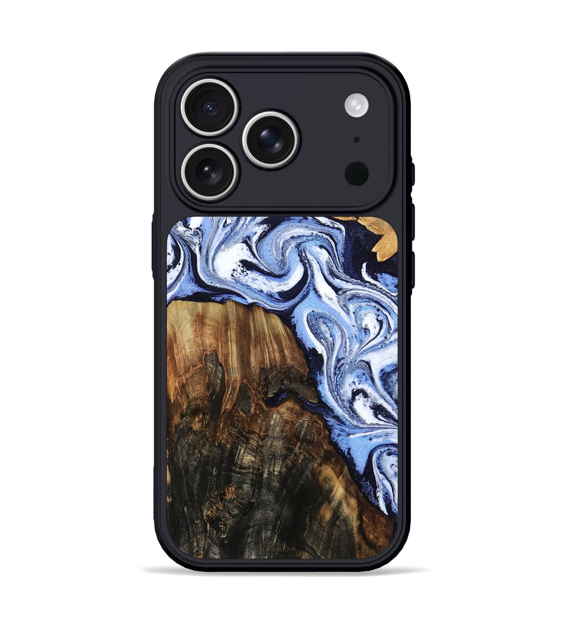 iPhone 17 Pro Wood Phone Case - Oswald (Blue, 804491)