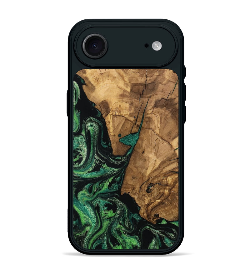 iPhone 17 Air Wood Phone Case - Percy (Green, 804495)