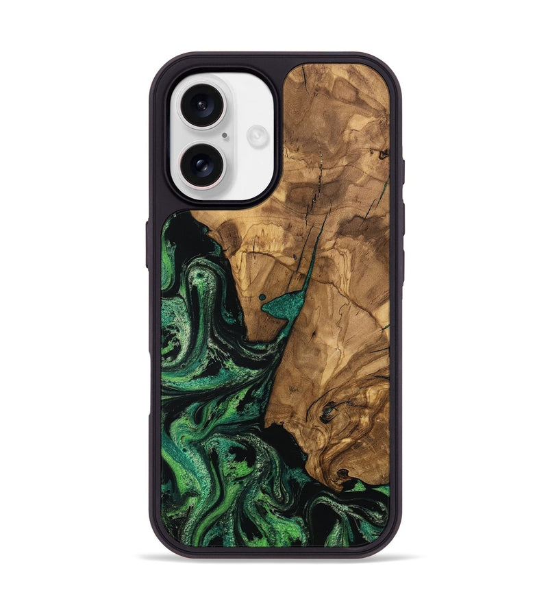 iPhone 17 Wood Phone Case - Percy (Green, 804495)