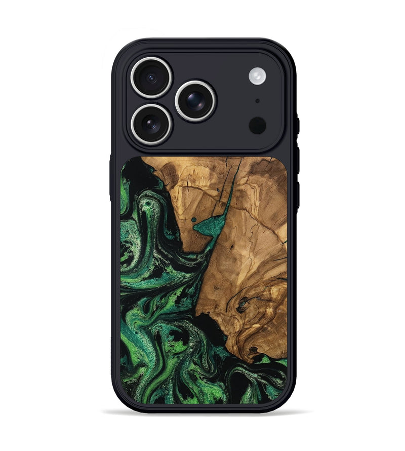 iPhone 17 Pro Wood Phone Case - Percy (Green, 804495)