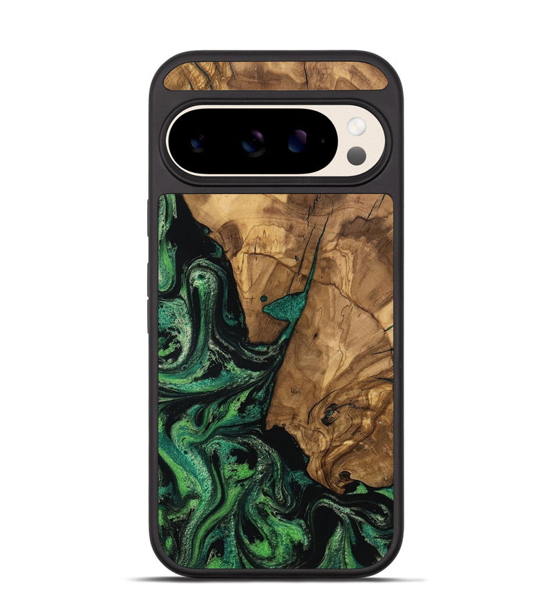 Pixel 10 Wood Phone Case - Percy (Green, 804495)