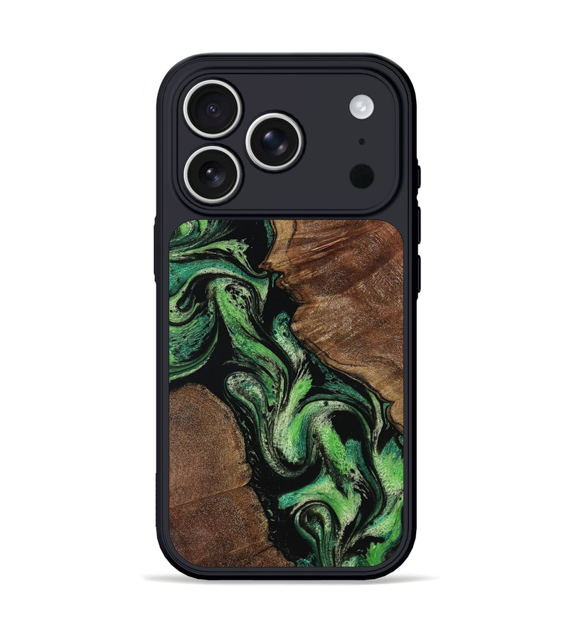 iPhone 17 Pro Wood Phone Case - Azriel (Green, 804497)