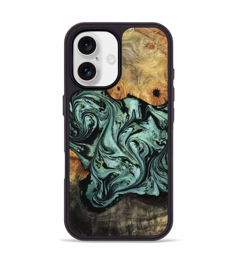 iPhone 17 Wood Phone Case - Aarav (Green, 804501)