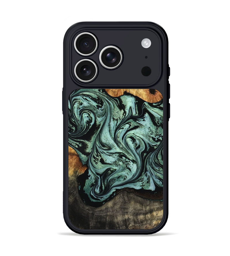 iPhone 17 Pro Wood Phone Case - Aarav (Green, 804501)