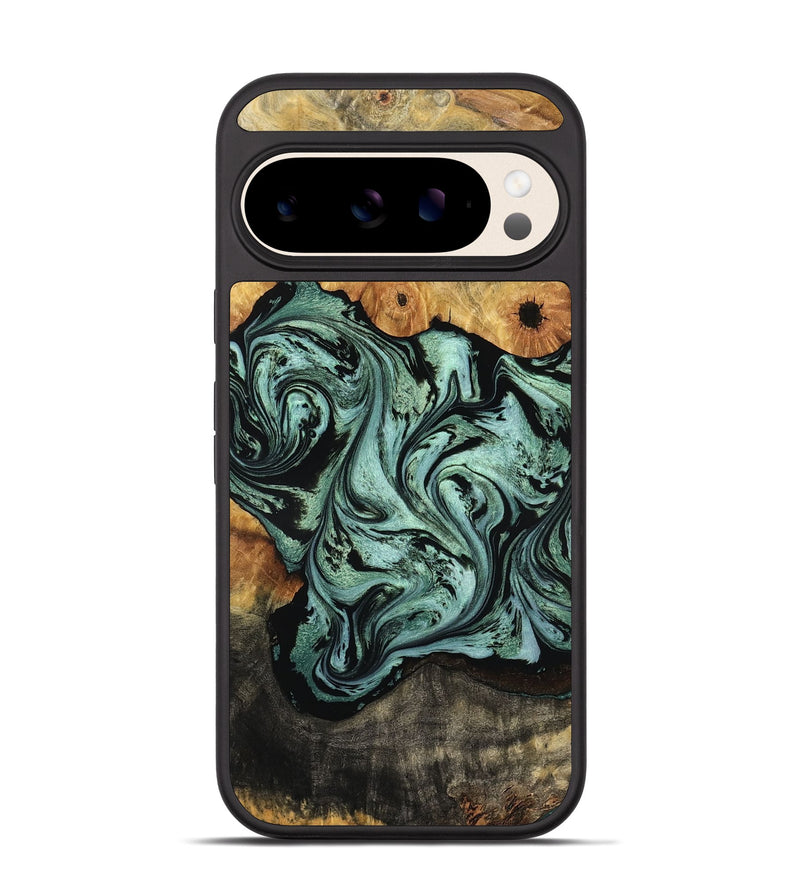 Pixel 10 Wood Phone Case - Aarav (Green, 804501)