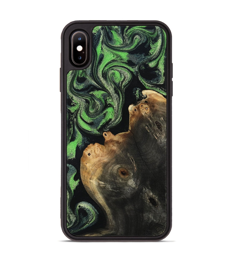 iPhone Xs Max Wood Phone Case - Bree (Green, 804502)