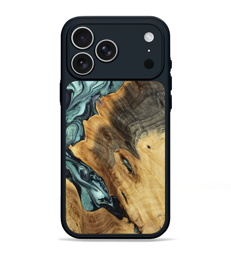 iPhone 17 Pro Max Wood Phone Case - Shiloh (Green, 804503)