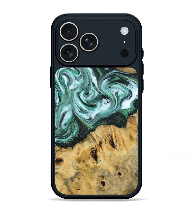 iPhone 17 Pro Max Wood Phone Case - Dana (Green, 804504)