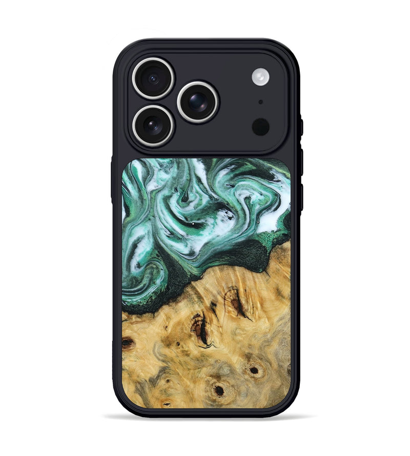 iPhone 17 Pro Wood Phone Case - Dana (Green, 804504)