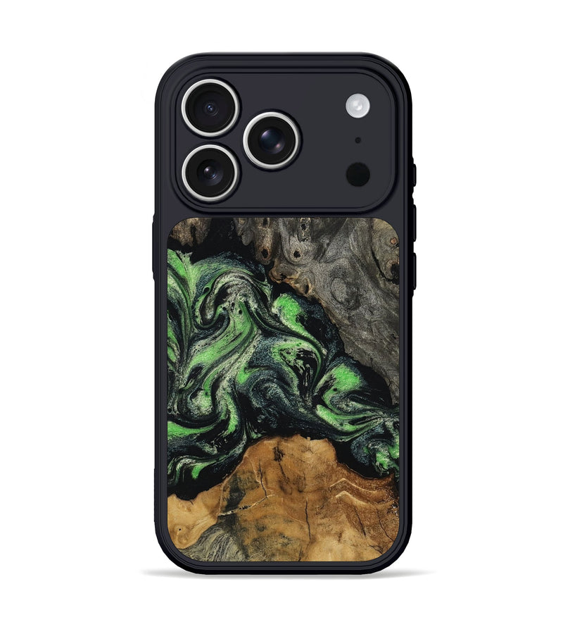 iPhone 17 Pro Wood Phone Case - Wendy (Green, 804507)