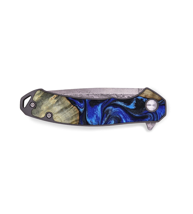 EDC Wood Pocket Knife - Carlos (Blue, 804513)