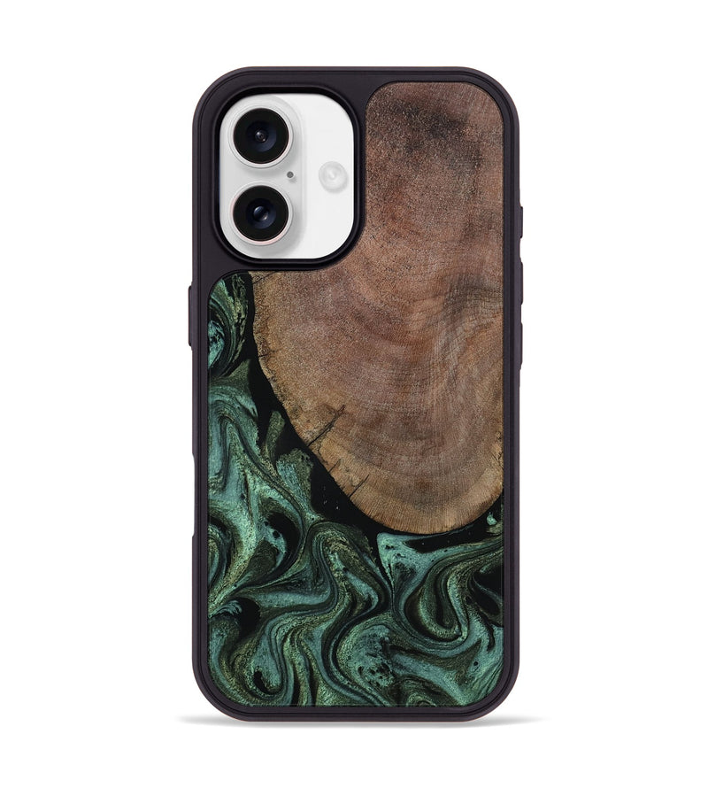 iPhone 17 Wood Phone Case - Darien (Green, 804519)