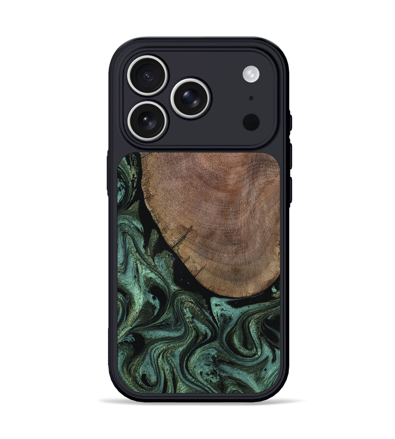 iPhone 17 Pro Wood Phone Case - Darien (Green, 804519)