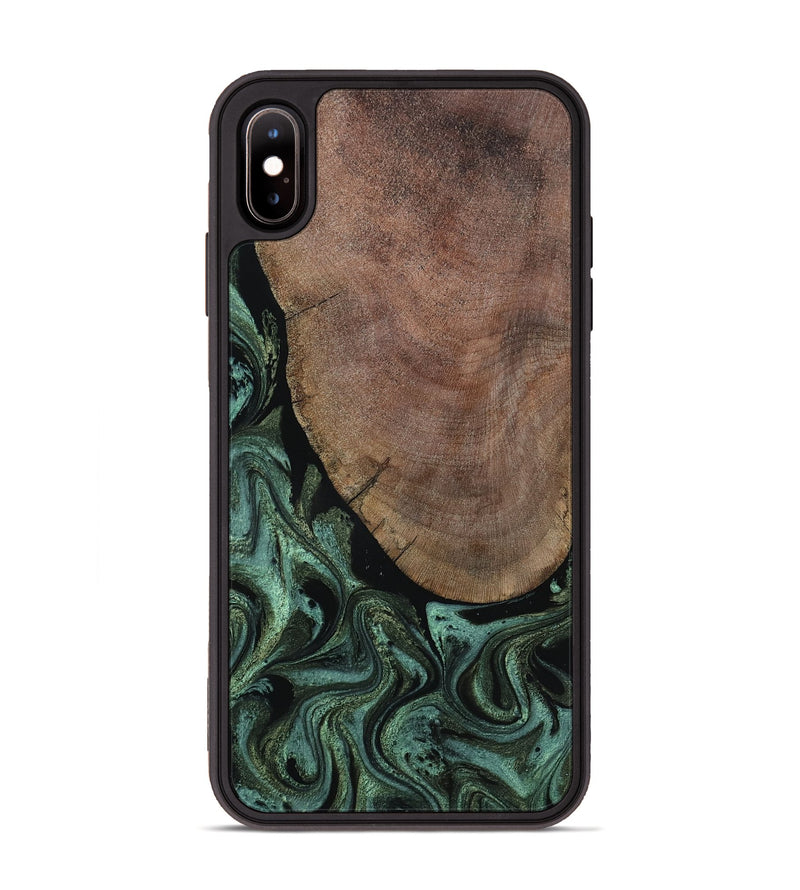 iPhone Xs Max Wood Phone Case - Darien (Green, 804519)