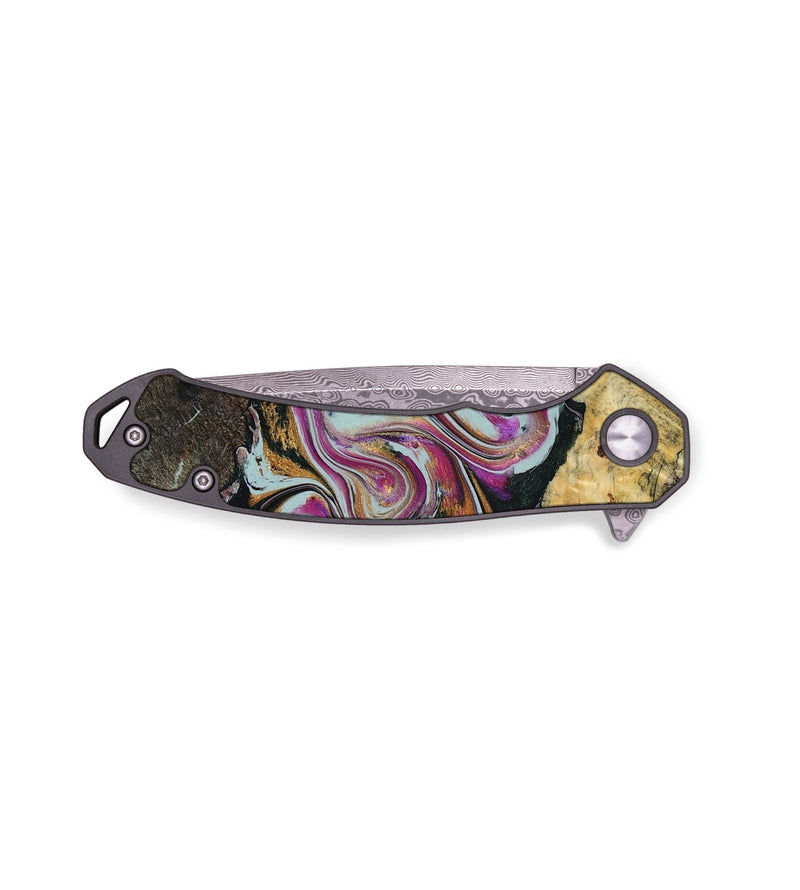 EDC Wood Pocket Knife - Oleta (Green, 804523)